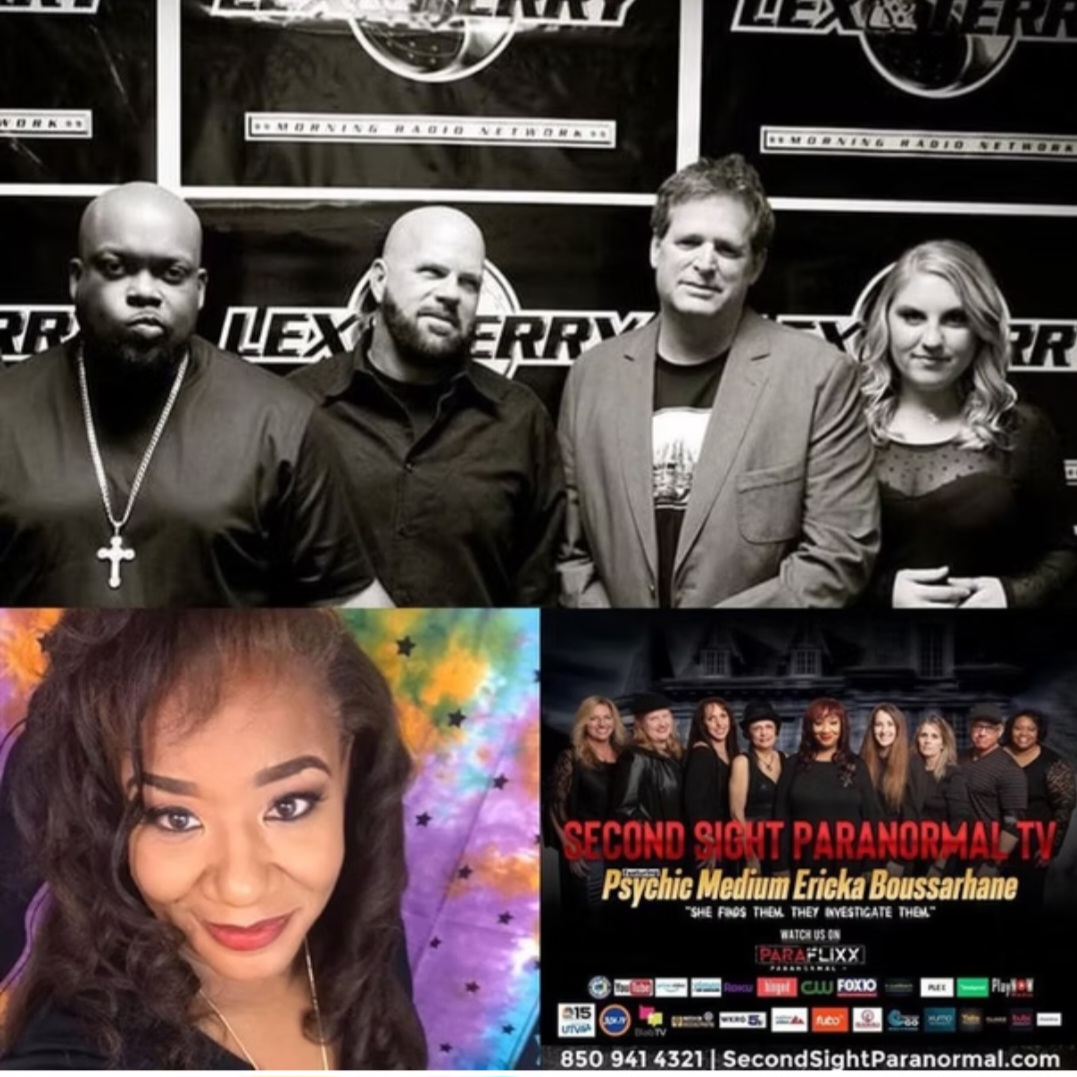 Ericka Boussarhane with the Lex and Terry morning radio network and Second Sight Paranormal TV promo